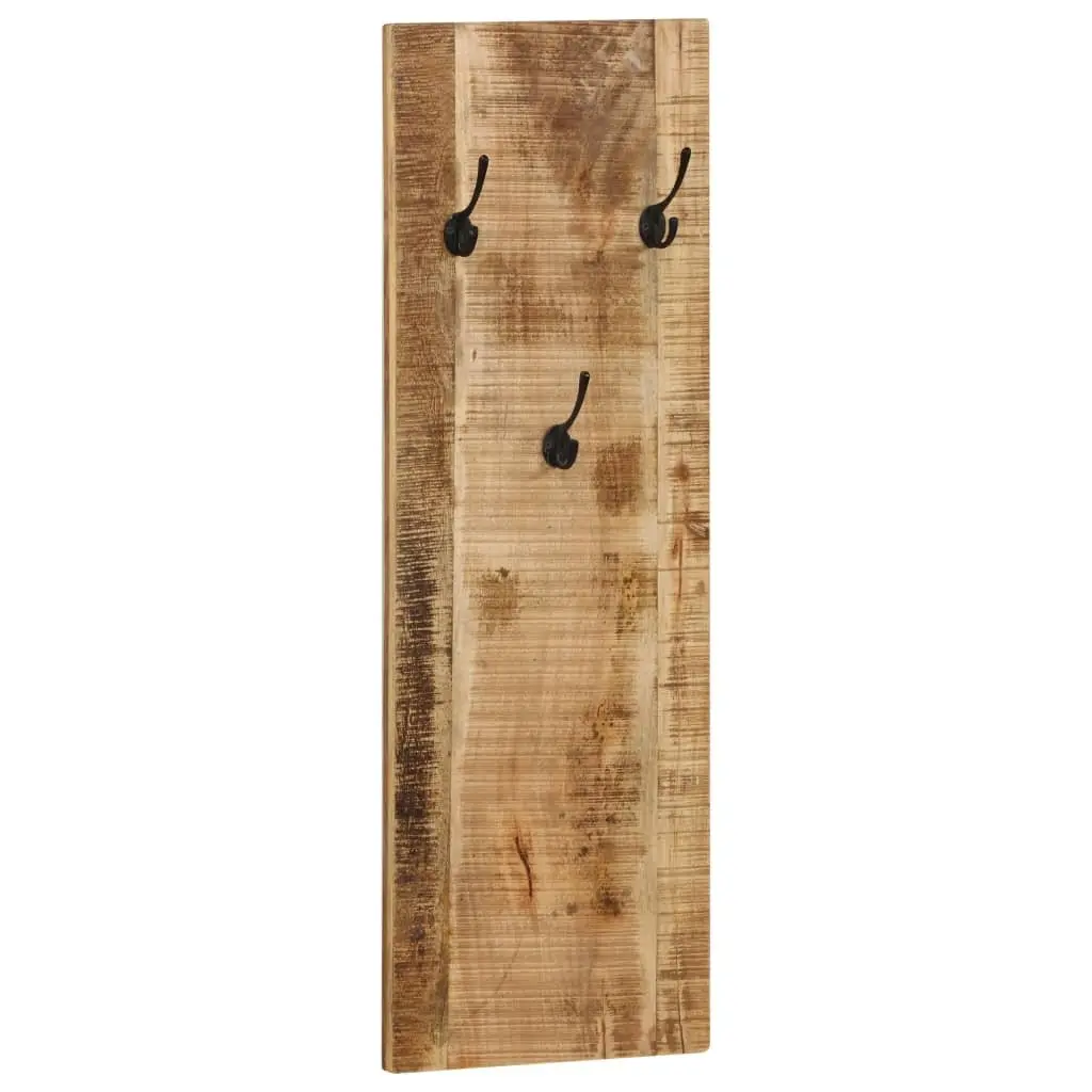 Wall-mounted Coat Rack Set 2 pcs Solid Mango Wood Brown Home Decor Storage
