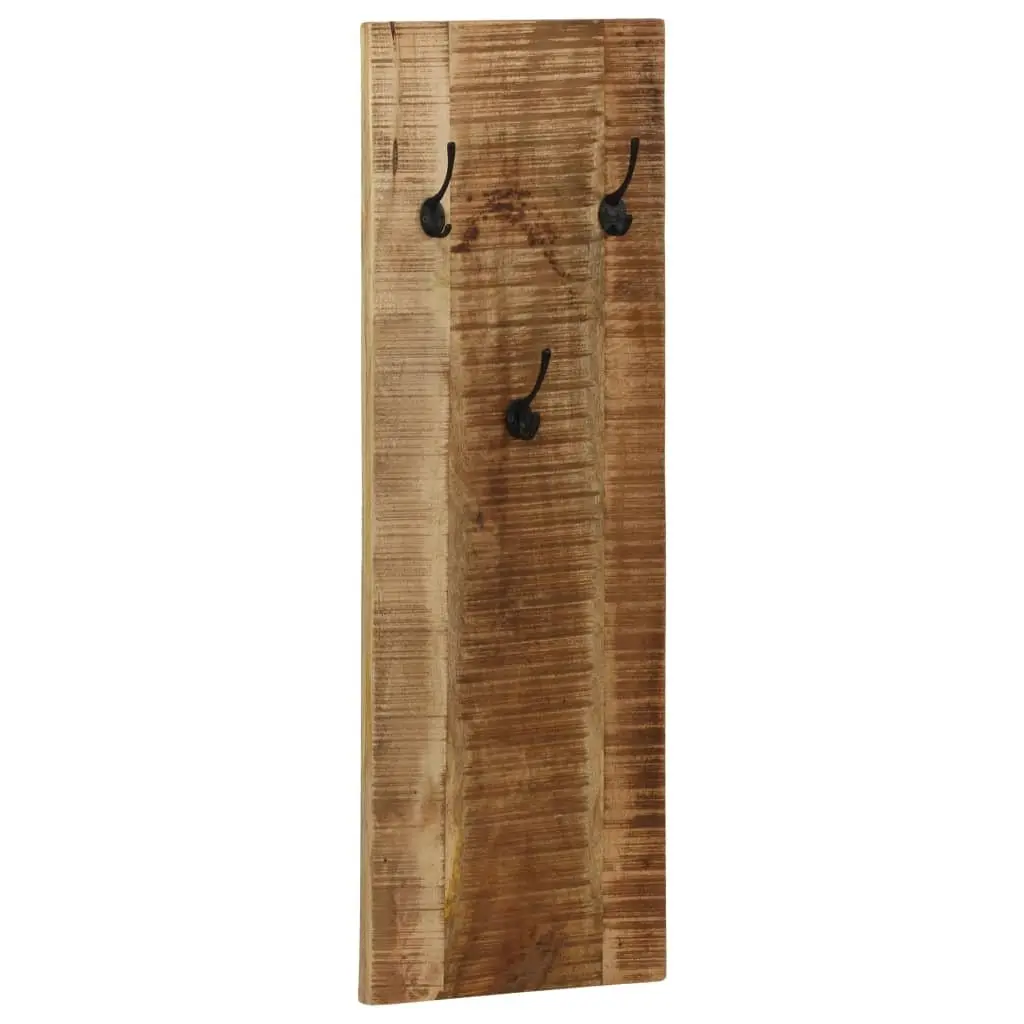 Wall-mounted Coat Rack Set 2 pcs Solid Mango Wood Brown Home Decor Storage