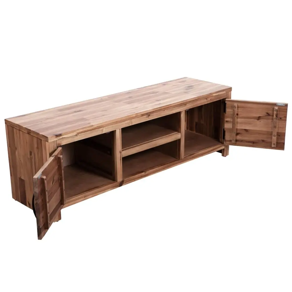 TV Cabinet Solid Acacia Wood Living Room Bedroom 120x35x40 cm