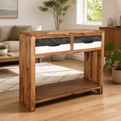 Specifications of Wooden Accent Console Table with Storage