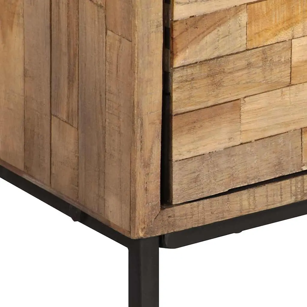 Reclaimed Teak Wood Sideboard Cabinet Storage Furniture Home 60 x 30 x 75 cm