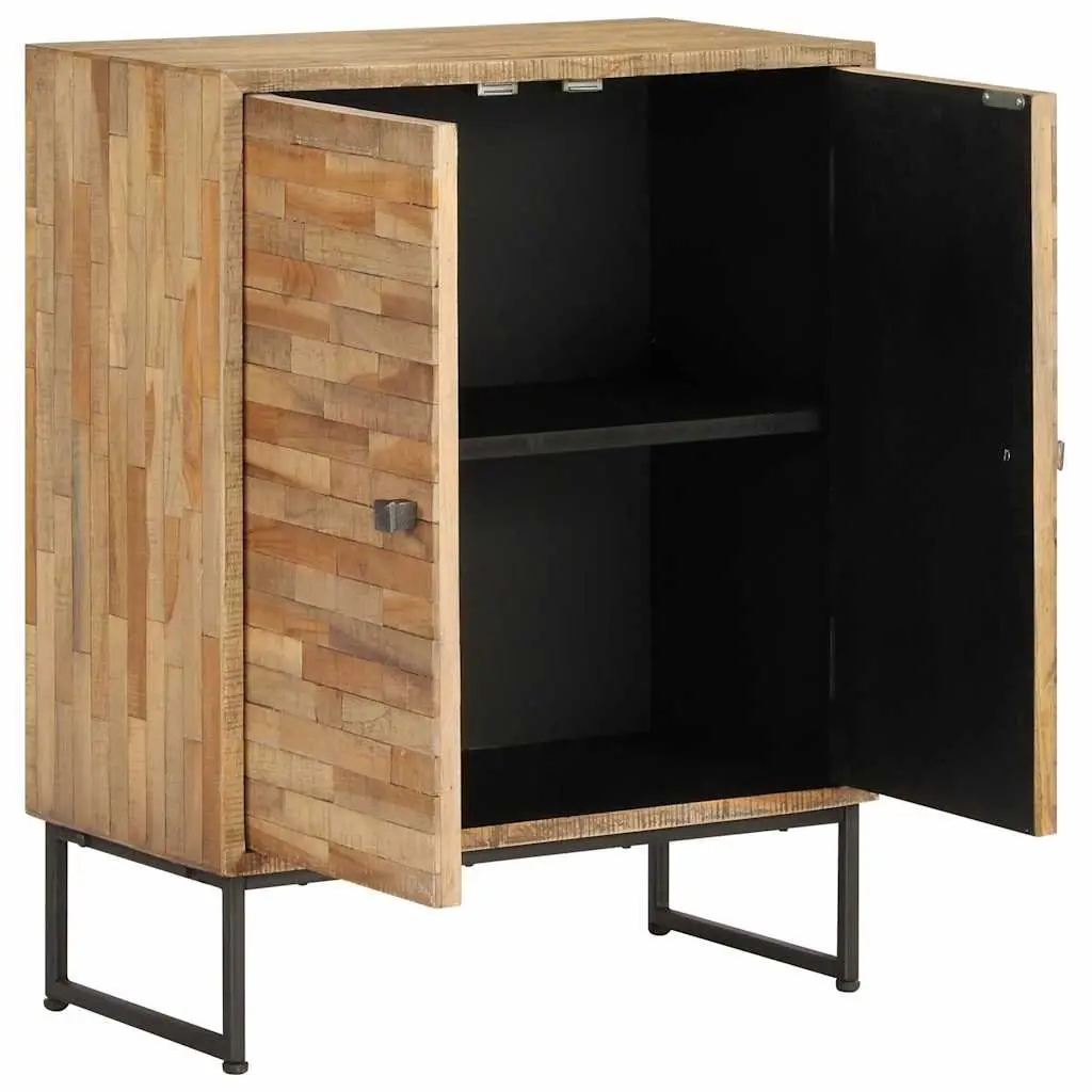 Reclaimed Teak Wood Sideboard Cabinet Storage Furniture Home 60 x 30 x 75 cm