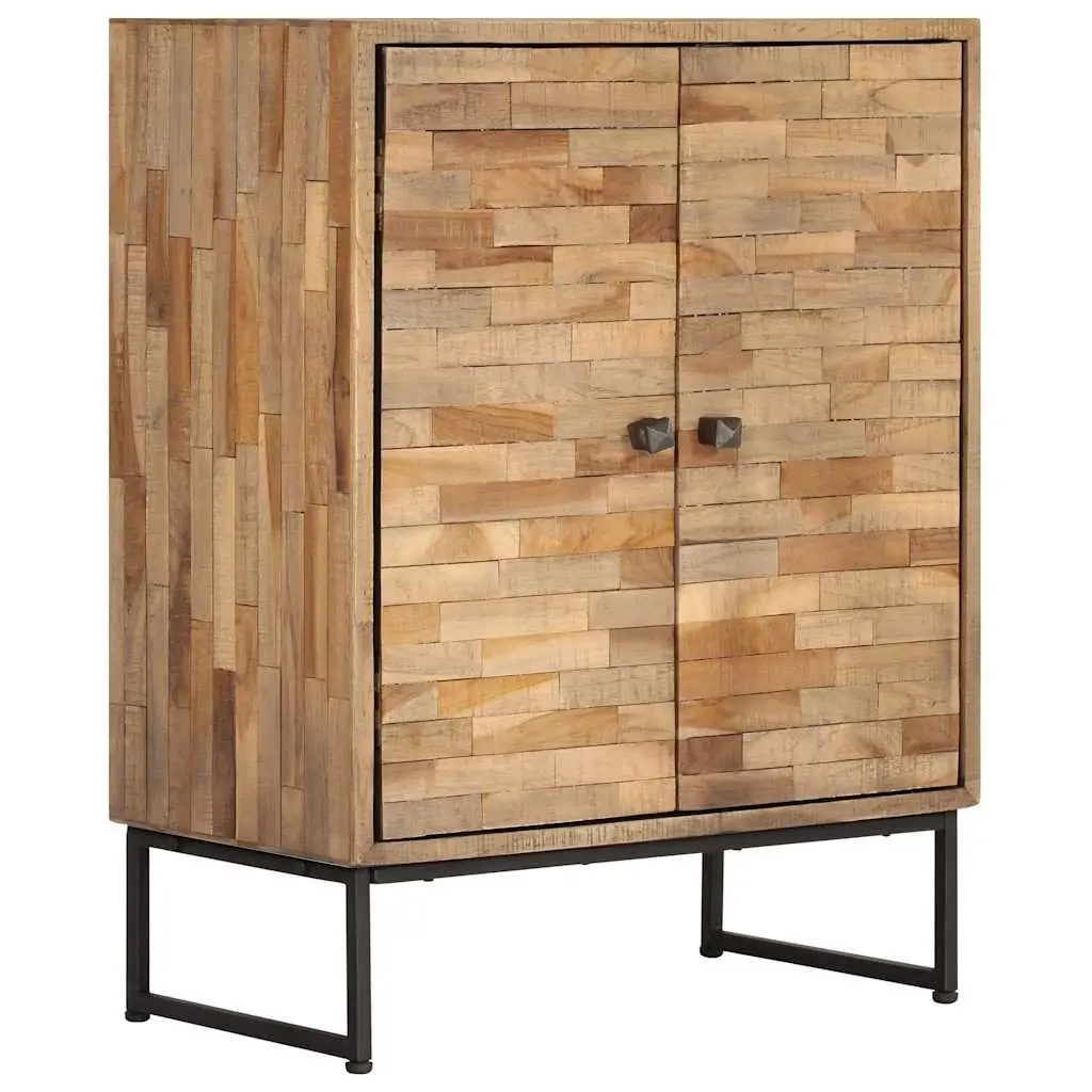 Reclaimed Teak Wood Sideboard Cabinet Storage Furniture Home 60 x 30 x 75 cm