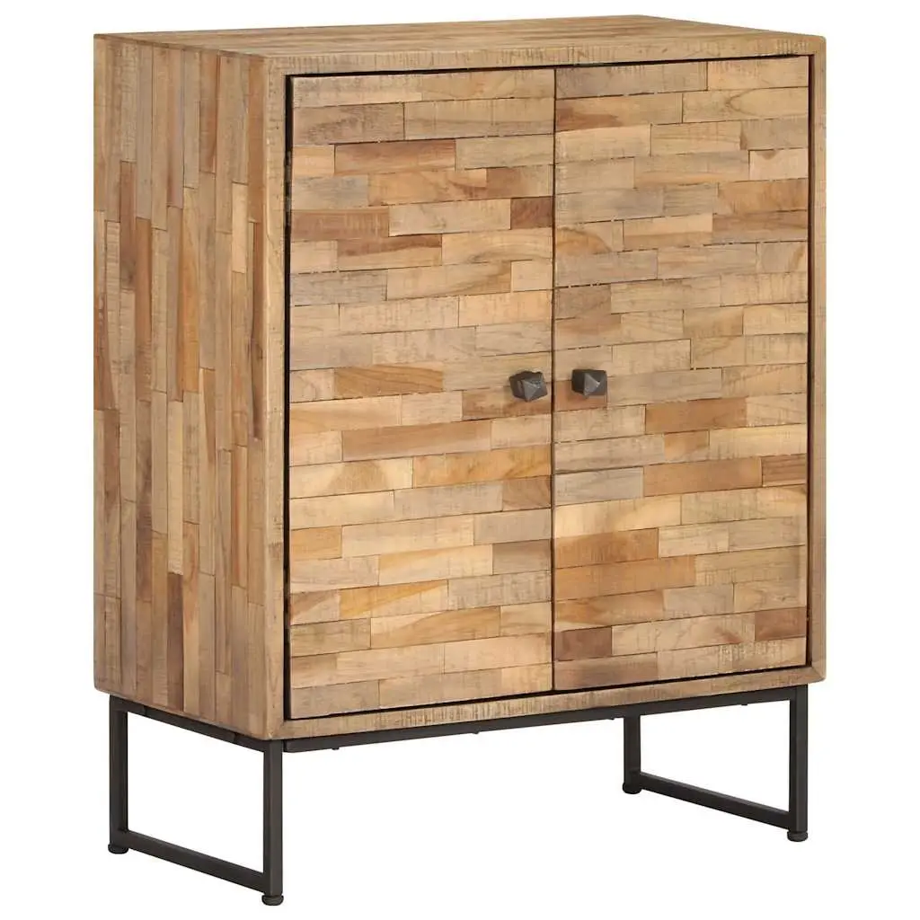 Reclaimed Teak Wood Sideboard Cabinet Storage Furniture Home 60 x 30 x 75 cm