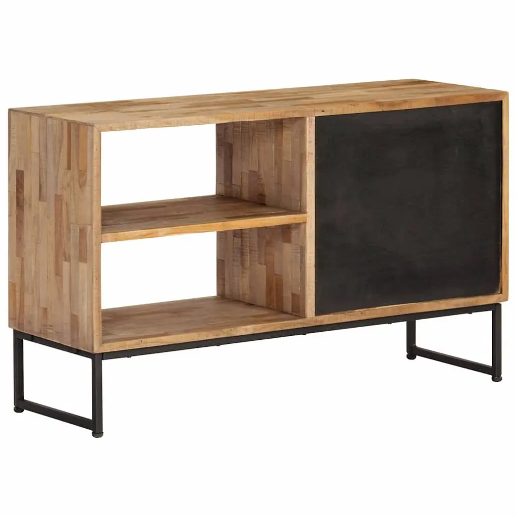 TV Cabinet Reclaimed Teak Wood Handmade Lowboard Storage Unit 90x30x55cm Rustic