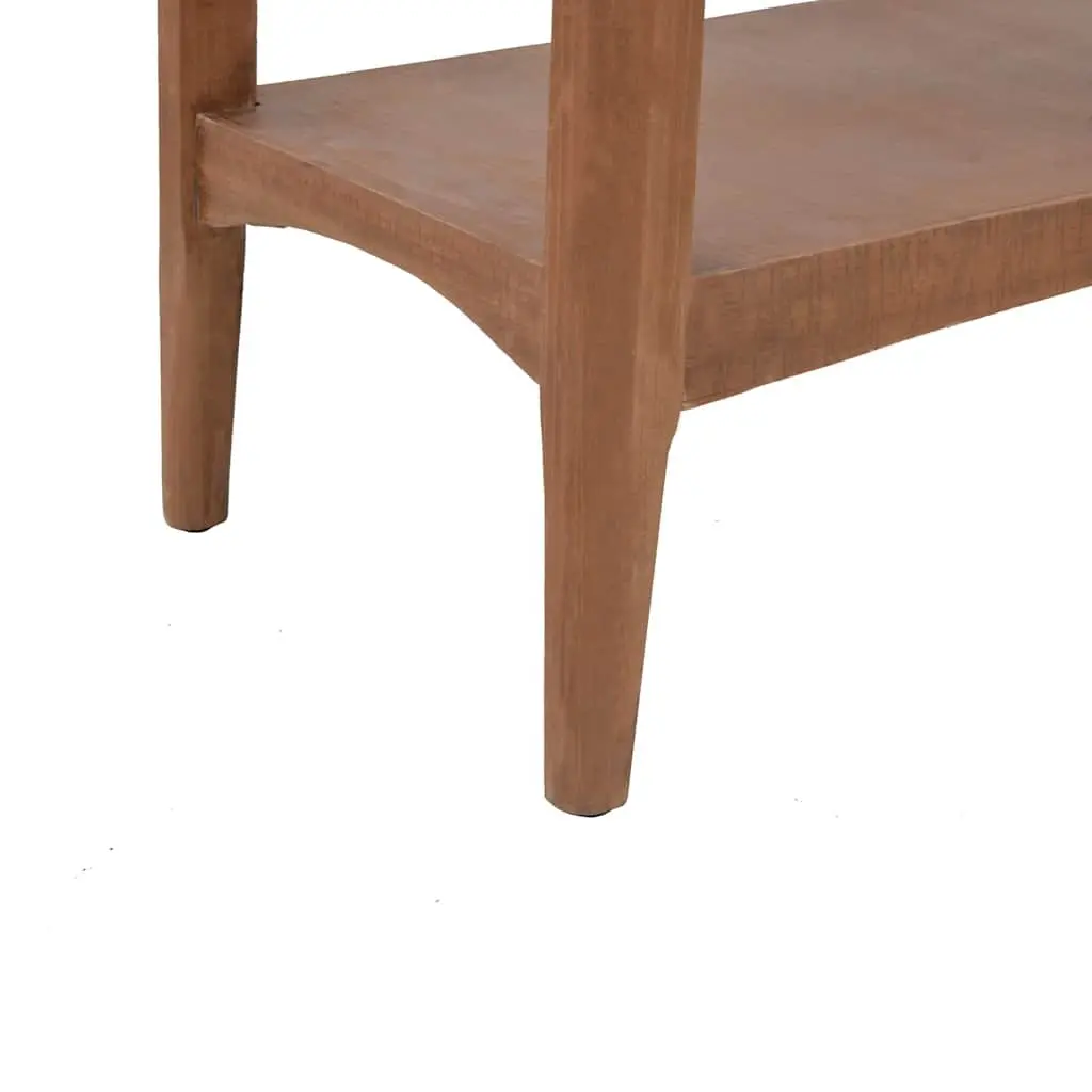 Solid Fir Wood Console Table End Table Side Table Accent Furniture Brown 126cm