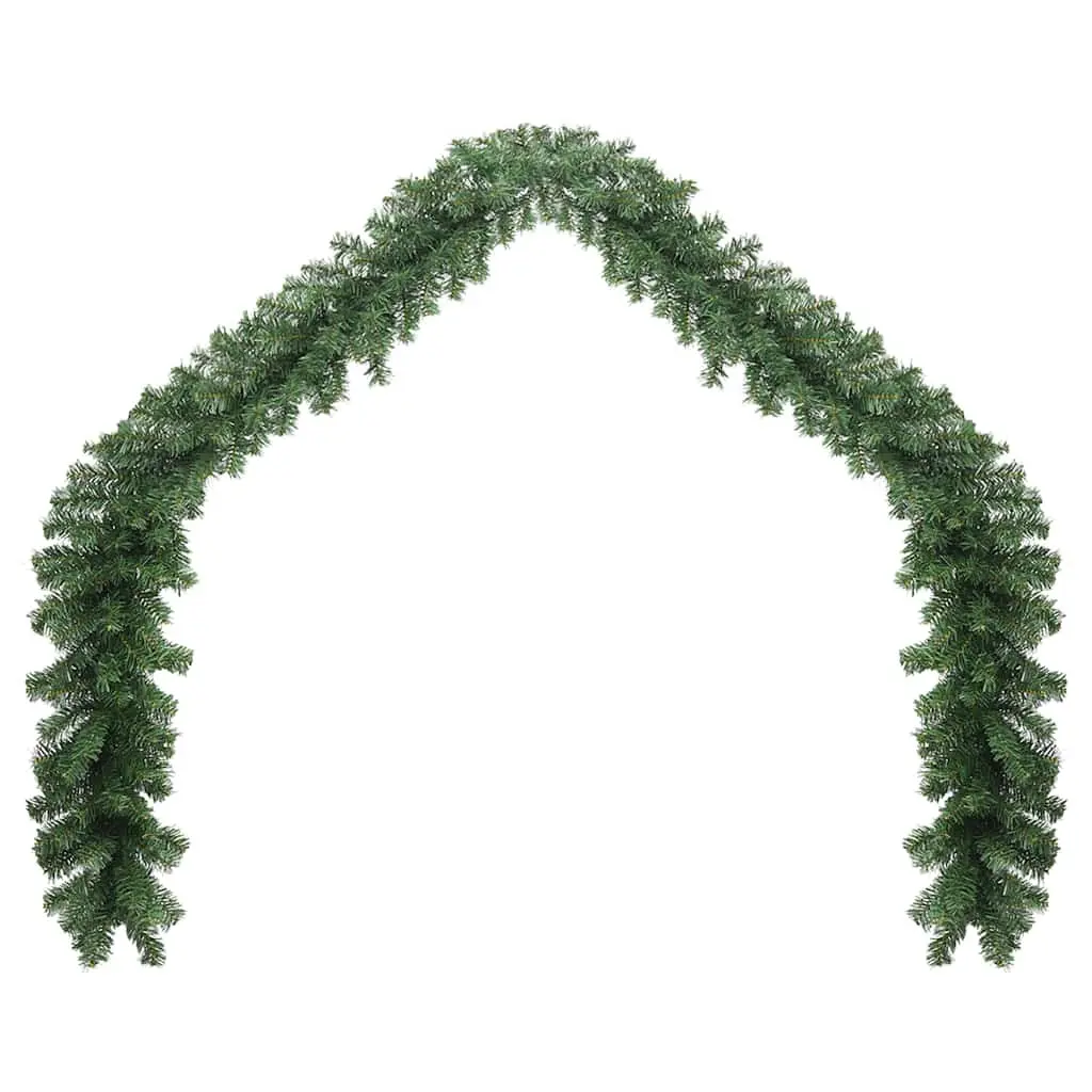 Christmas Garland Indoor Outdoor Green PVC 20m