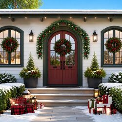 Specifications for Green Christmas Garland with LED Lights