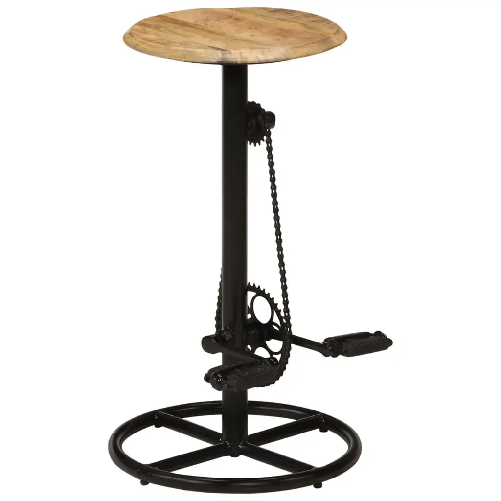 Solid Mango Wood Bar Stools Set of 2