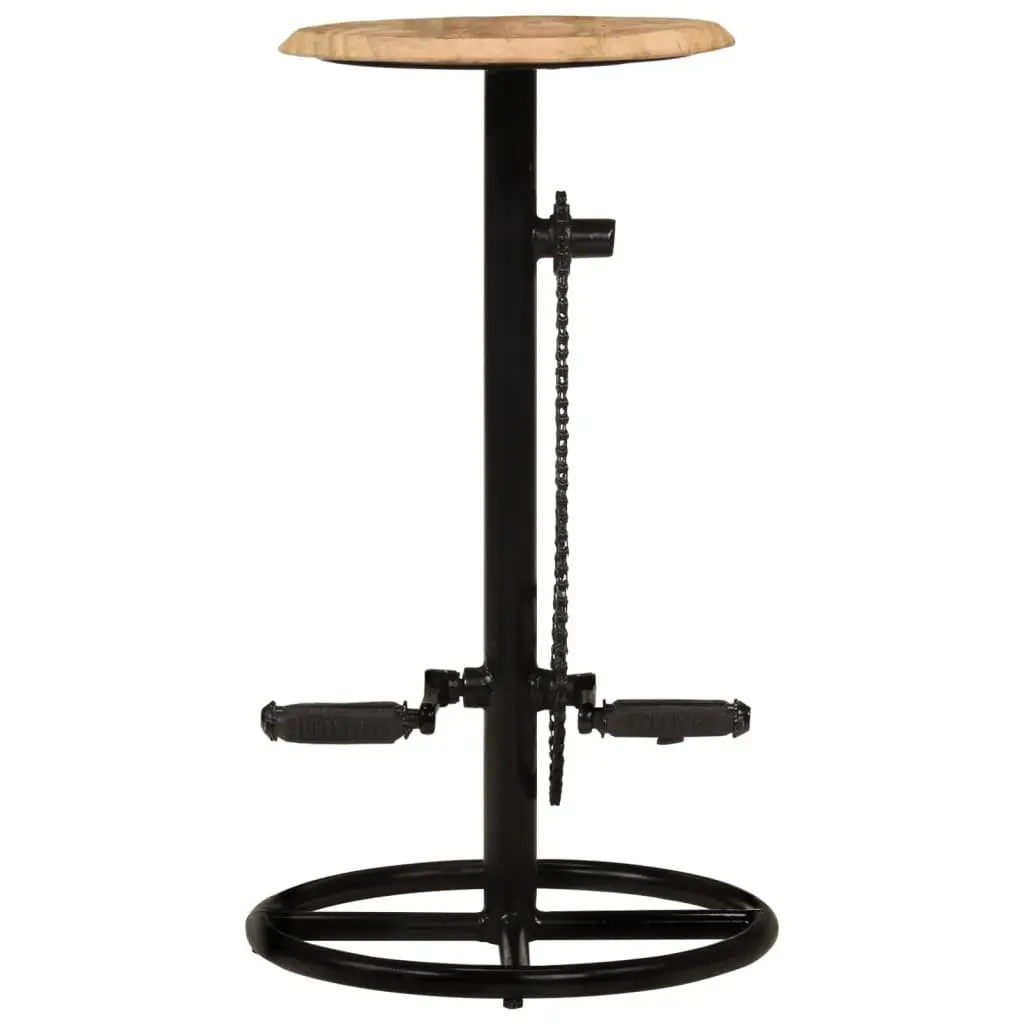 Solid Mango Wood Bar Stools Set of 2