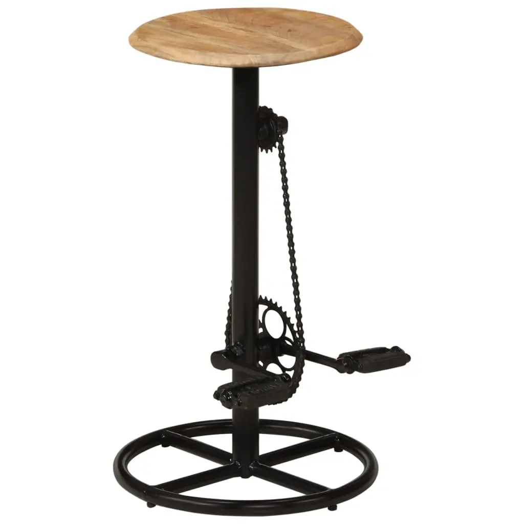 Solid Mango Wood Bar Stools Set of 2