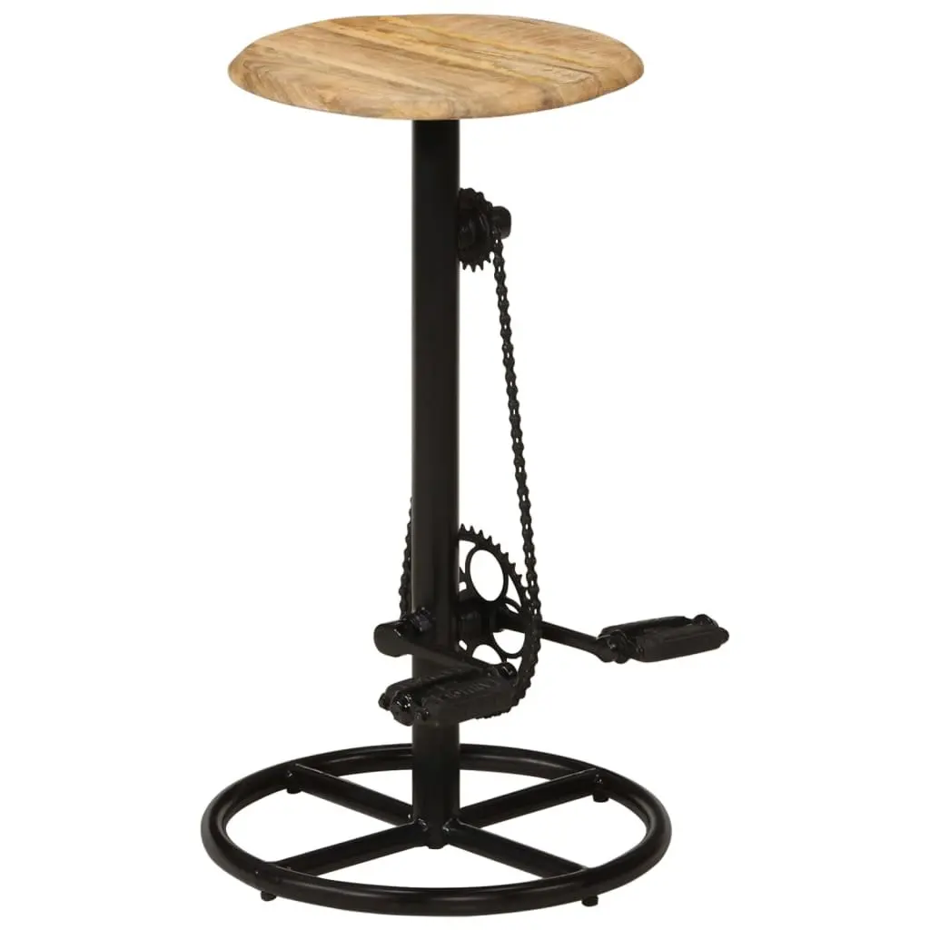 Solid Mango Wood Bar Stools Set of 2