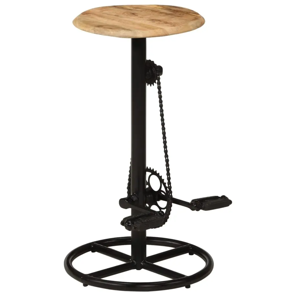 Solid Mango Wood Bar Stools Set of 2