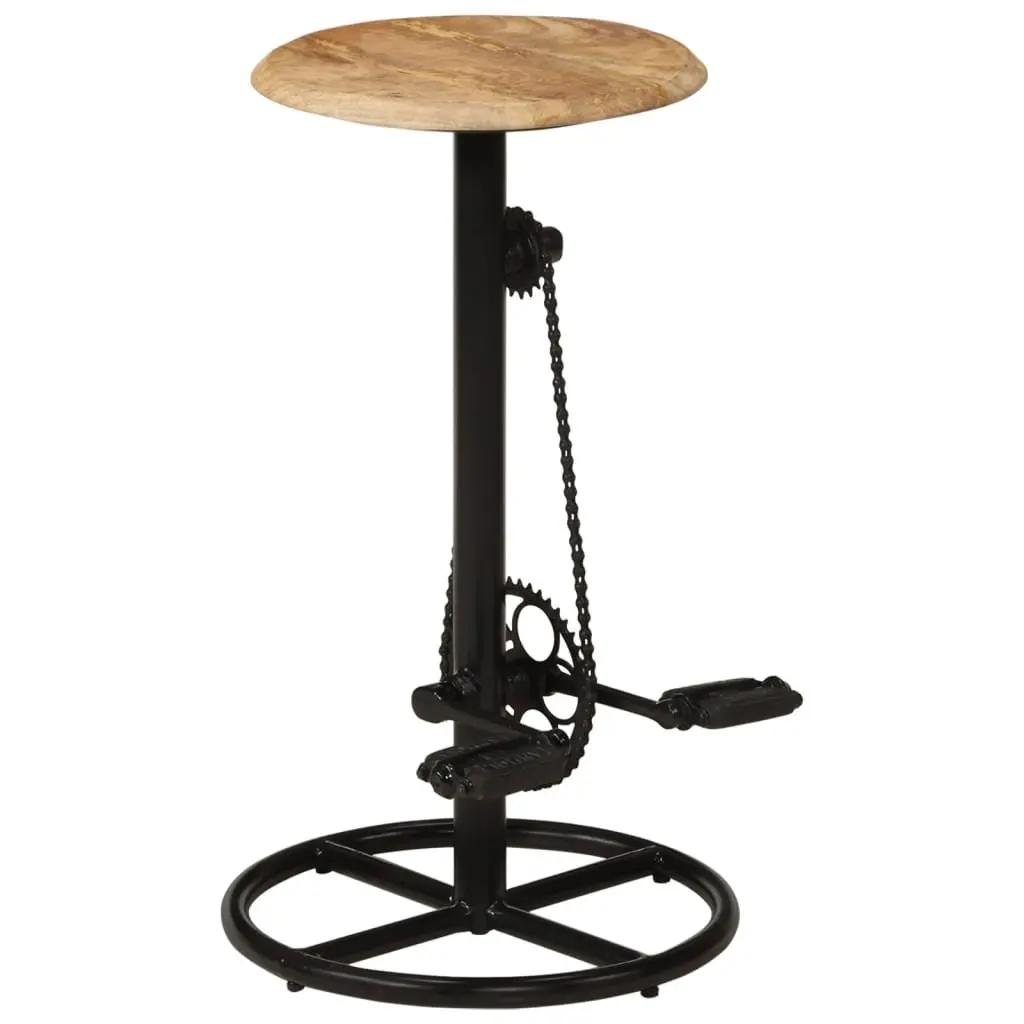 Solid Mango Wood Bar Stools Set of 2