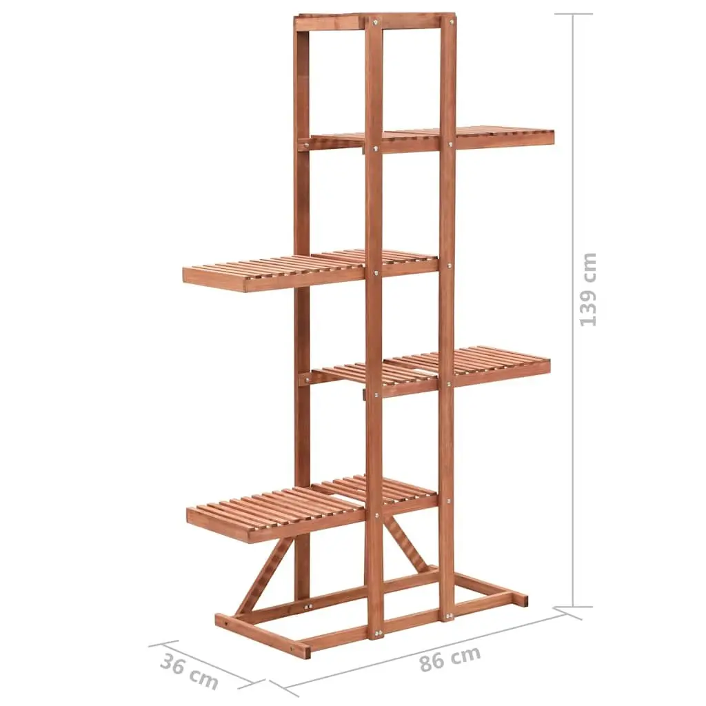 Plant Stand Cedar Wood Outdoor Garden Display Rack 86 x 36 x 139 cm