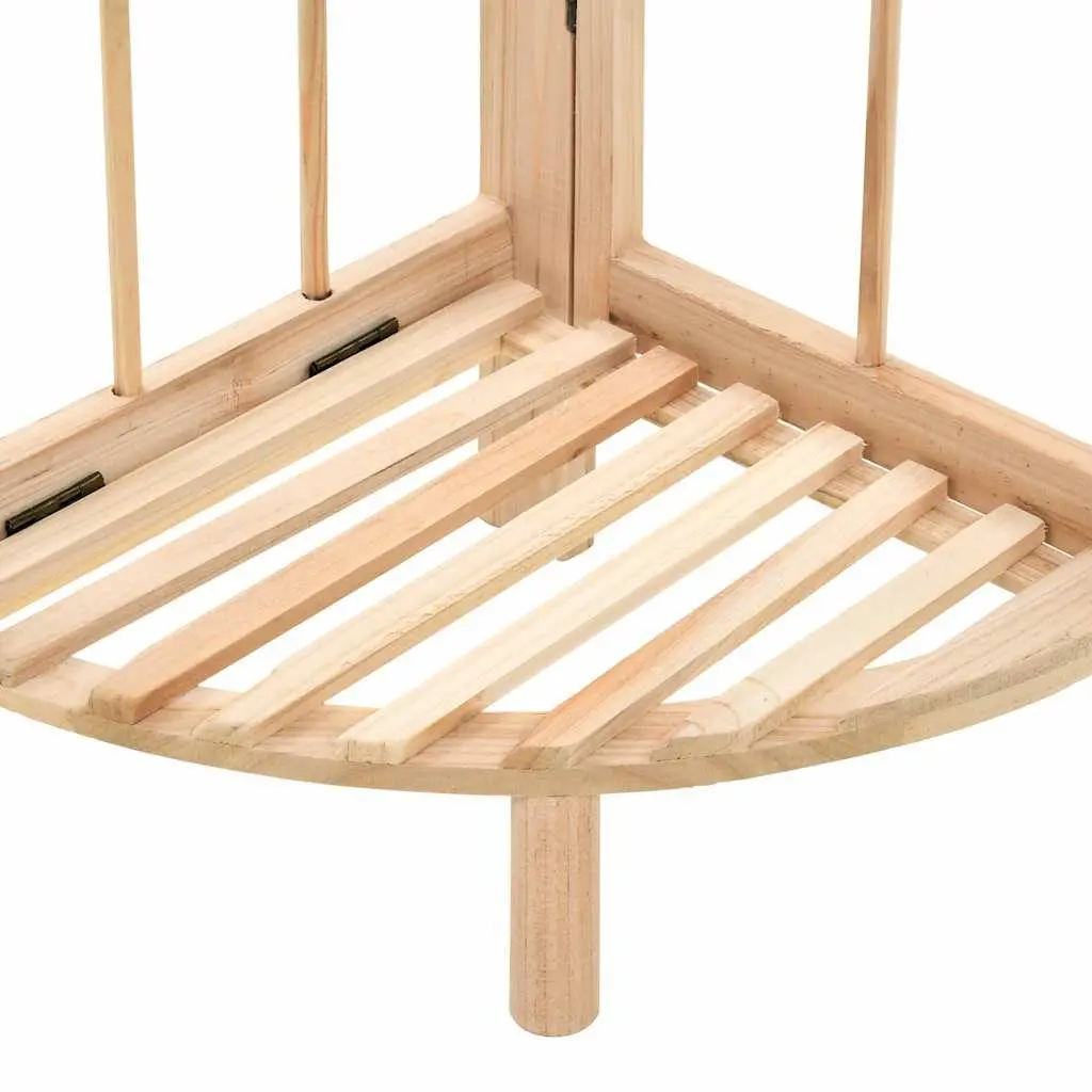 Corner Shelf Wooden Storage Rack