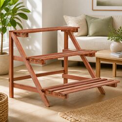 3-Tier Plant Stand: 48 x 45 x 40 cm Cedar Wood Construction