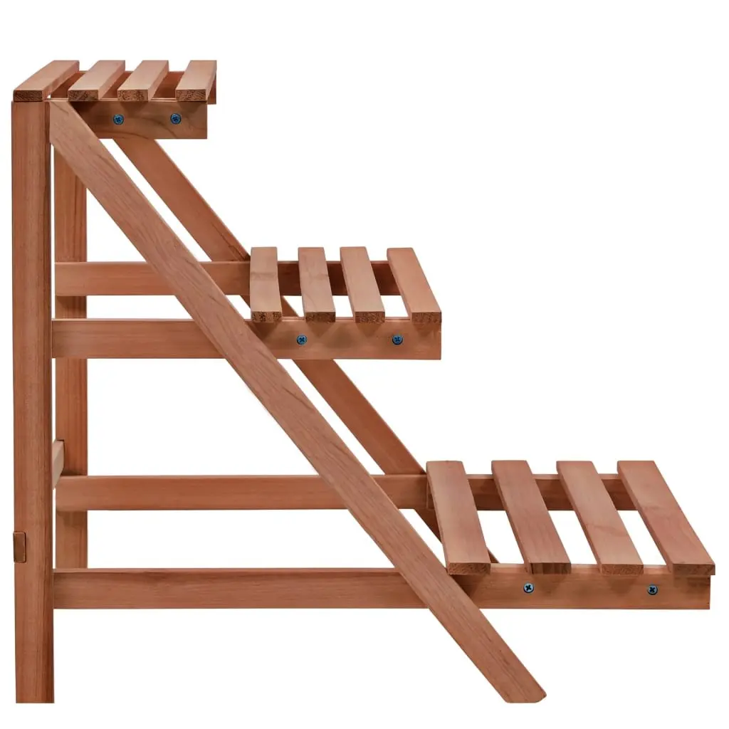 3-Tier Plant Stand Cedar Wood Display Shelf Garden Patio