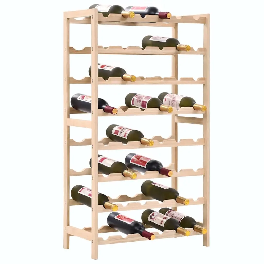 Wine Rack for Kitchen Dining Bar 8 Tier Cedar Wood Storage Organizer Bottle Holder Display Stand