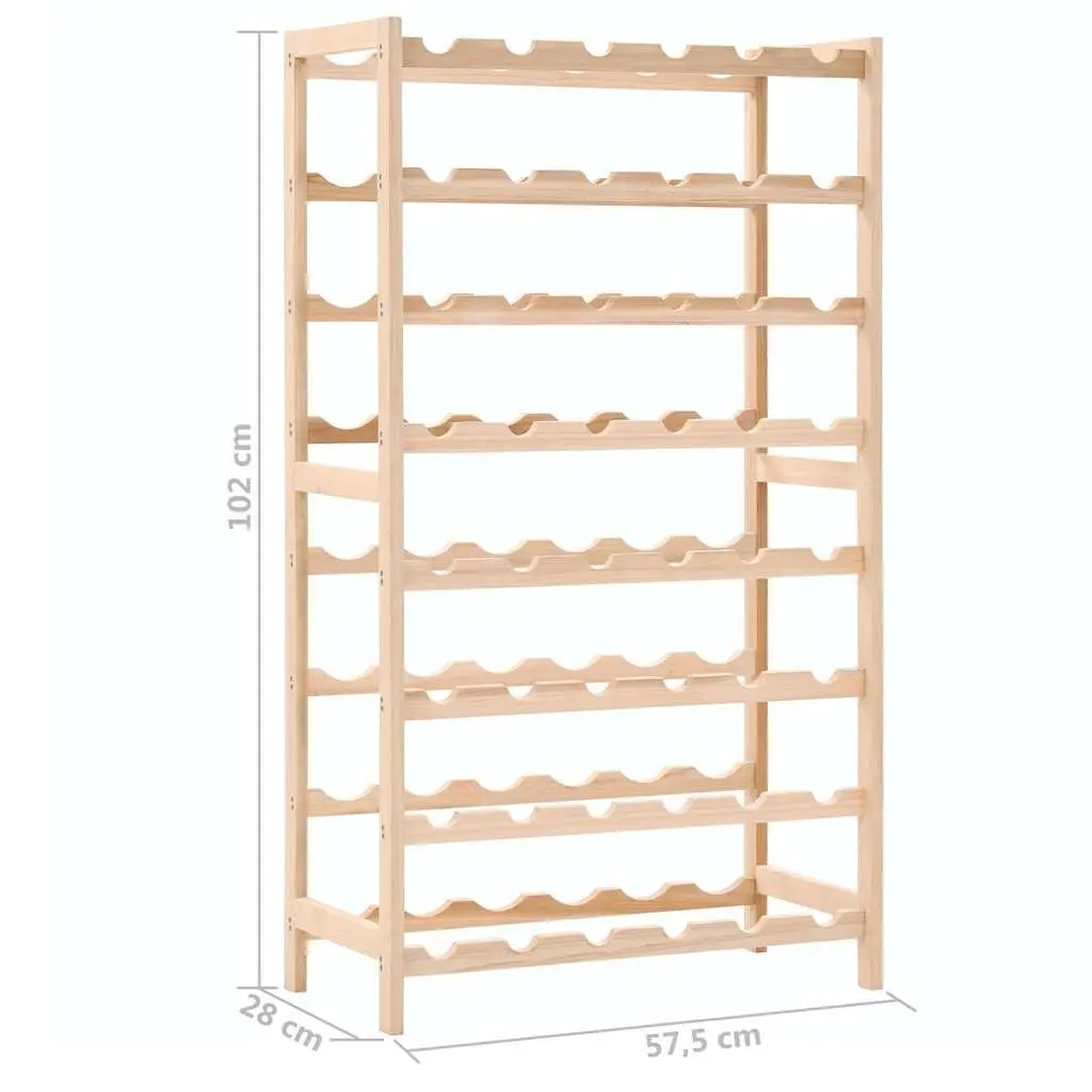 Wine Rack for Kitchen Dining Bar 8 Tier Cedar Wood Storage Organizer Bottle Holder Display Stand