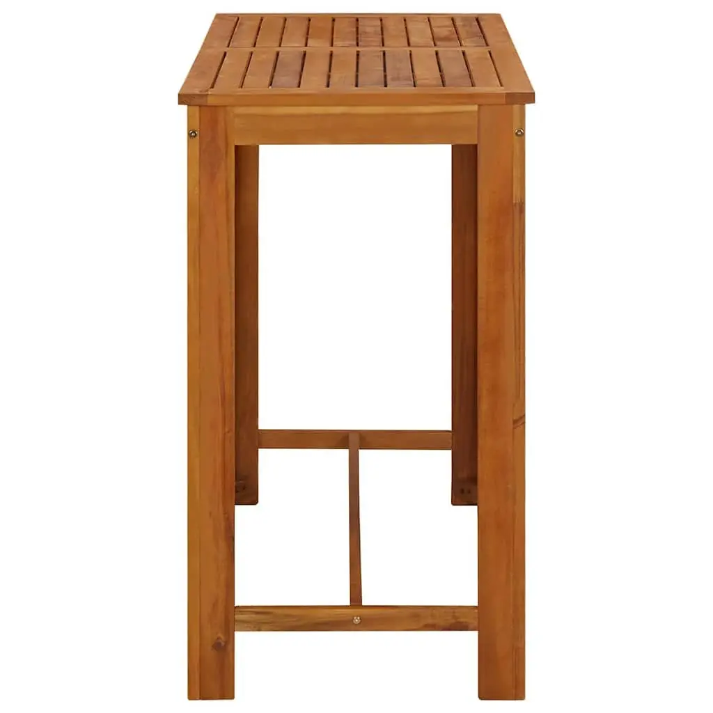 Bar Table Solid Wood Kitchen Dining Room Furniture Brown 120x60x105cm