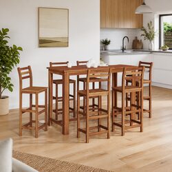 Bar Table Dimensions: 150 x 70 x 105 cm, Solid Acacia Wood