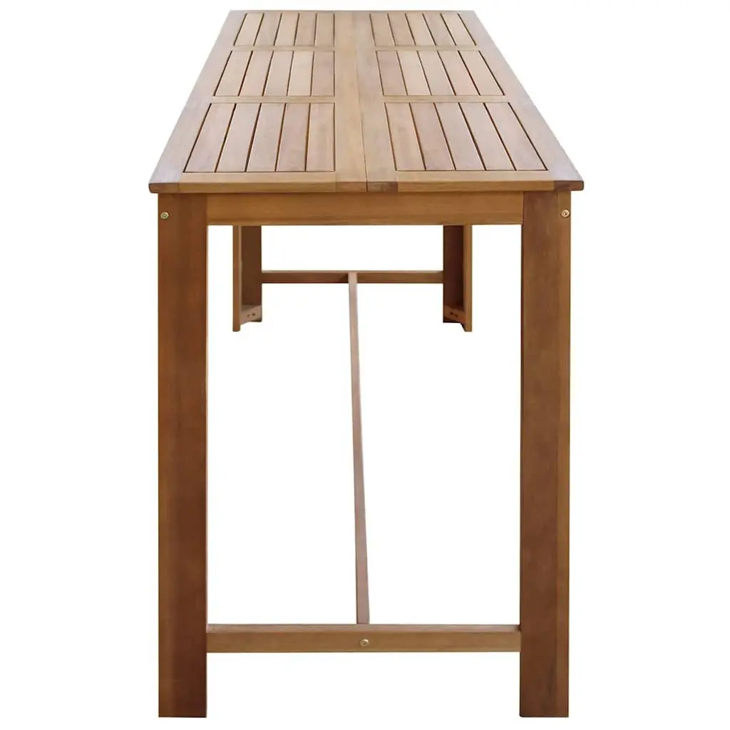 Bar Table Solid Wood Brown Kitchen Dining Room Furniture High Top Counter