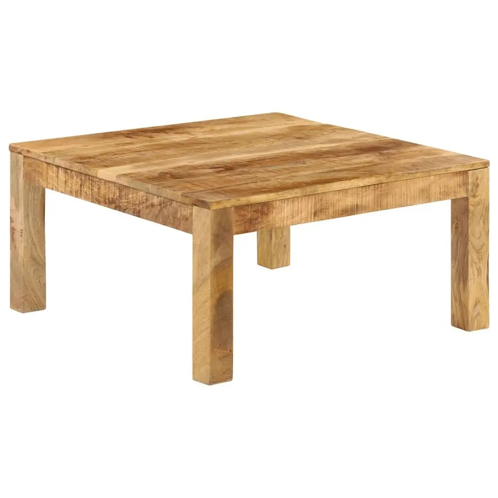Coffee Table 80x80x40 cm Brown Solid Mango Wood Living Room Accent Furniture