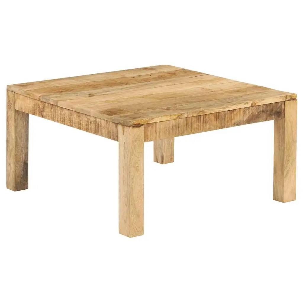 Coffee Table 80x80x40 cm Brown Solid Mango Wood Living Room Accent Furniture