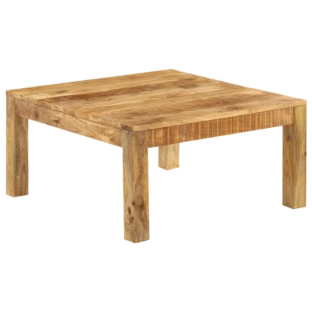 Coffee Table 80x80x40 cm Brown Solid Mango Wood Living Room Accent Furniture