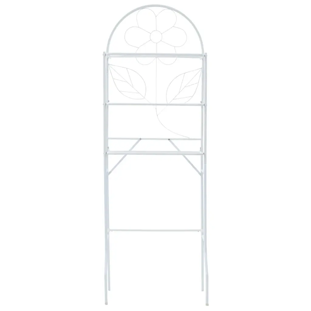 Toilet Rack White Bathroom Storage Organizer Towel Holder Over Tank Stand