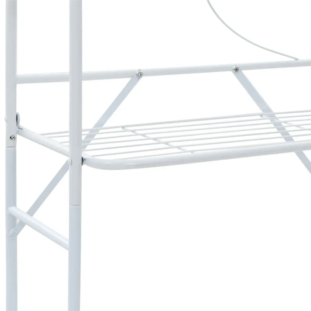 Toilet Rack White Bathroom Storage Organizer Towel Holder Over Tank Stand