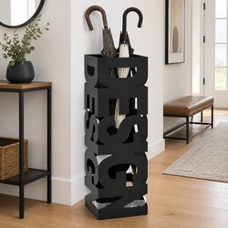 Umbrella Stand in Black with Removable Drip Tray