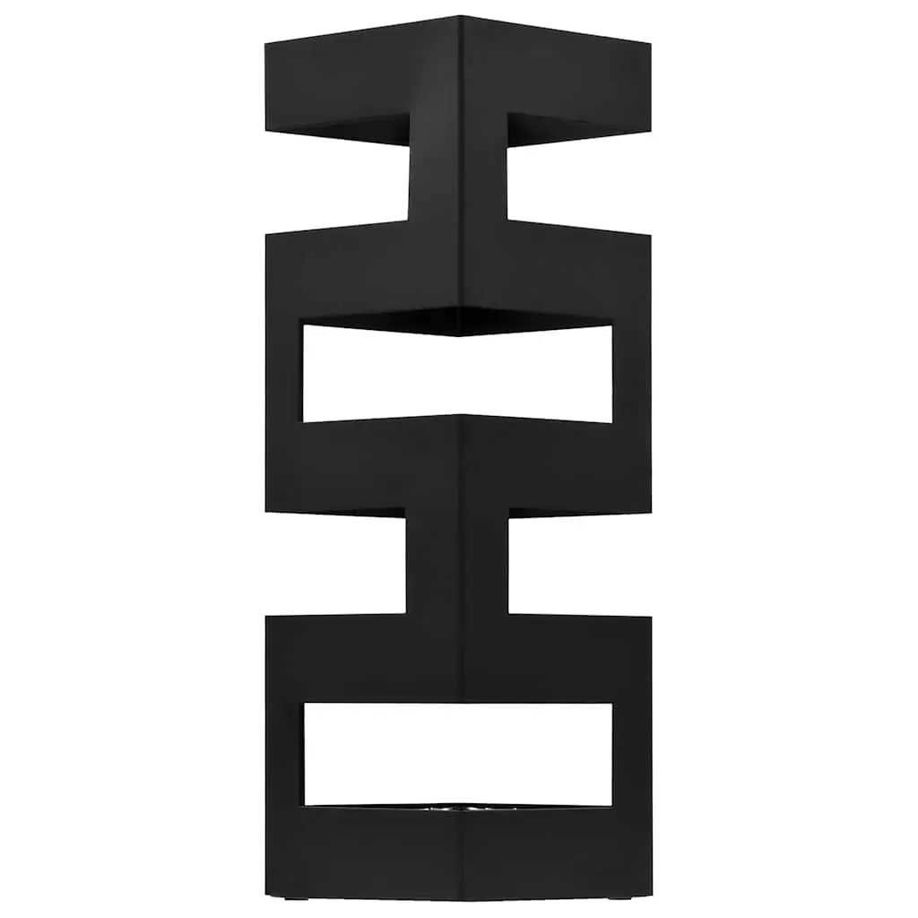 Umbrella Stand Modern Black Steel Holder for Home Use