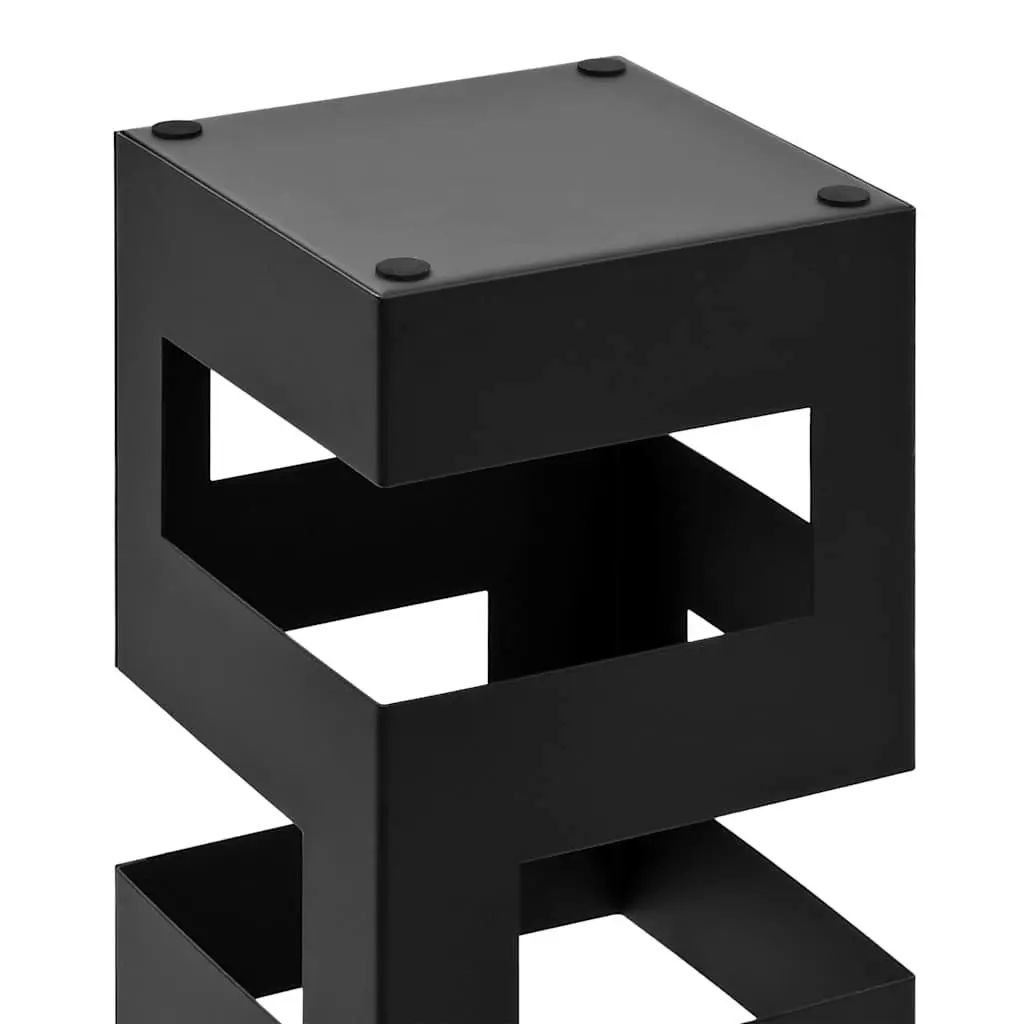 Umbrella Stand Modern Black Steel Holder for Home Use