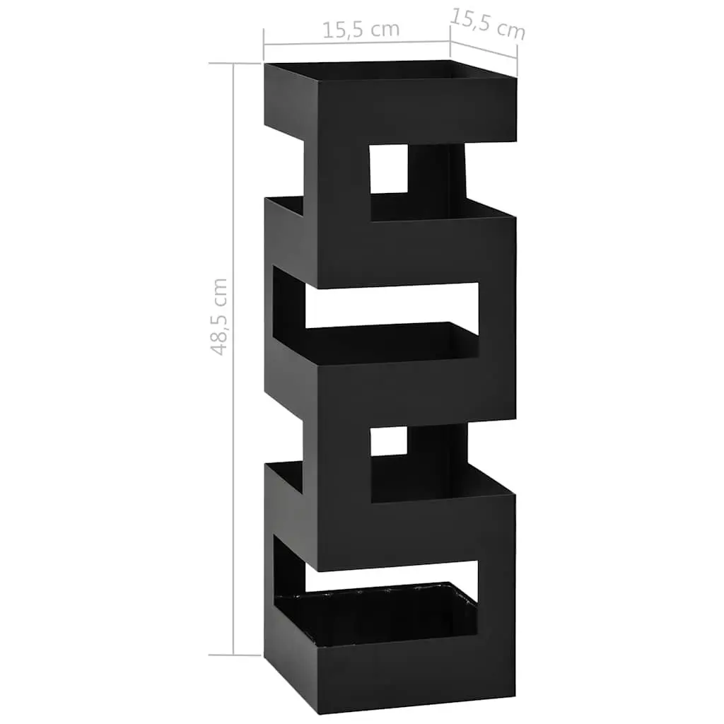 Umbrella Stand Modern Black Steel Holder for Home Use