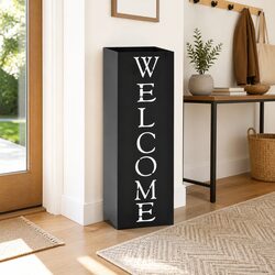 Umbrella Stand Specifications: Steel, Black, Removable Tray