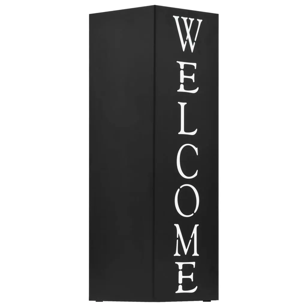 Umbrella Stand Black Steel Modern Entryway Storage Holder