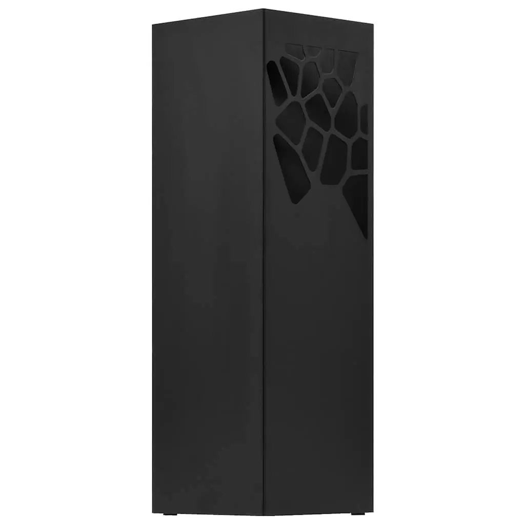 Umbrella Stand for Home Organisation Black Steel Holder with Removable Drip Tray