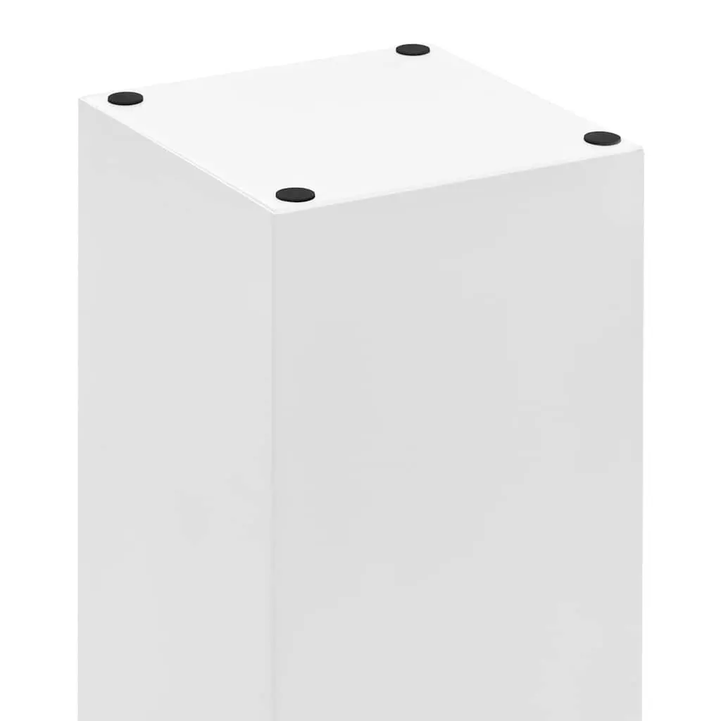 Umbrella Stand for Entryway White Steel Holder with Removable Drip Tray