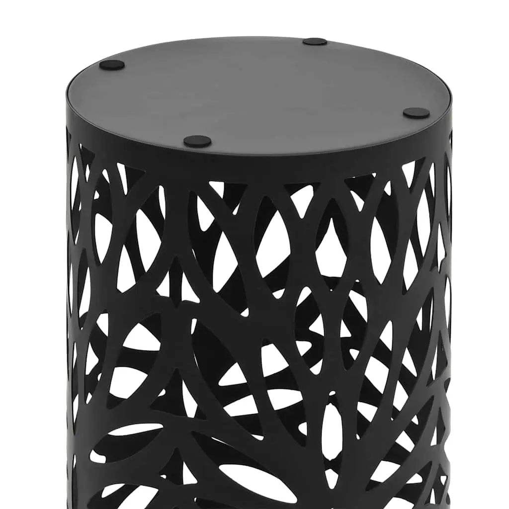 Umbrella Stand for Home Use Black Steel Size with Removable Drip Tray