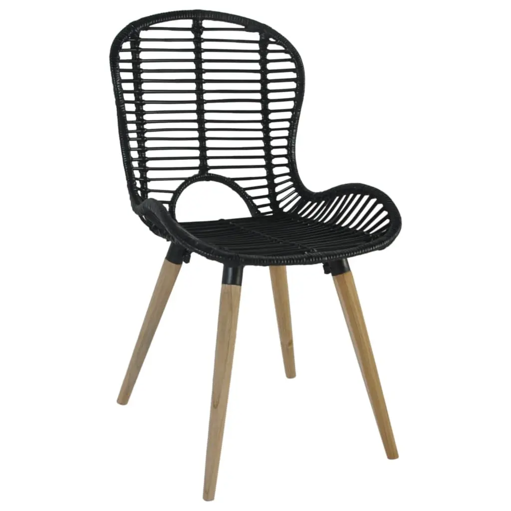 Natural Rattan Dining Chairs Set of 2