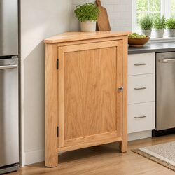 Corner Cabinet Dimensions 59x45x80 cm in Brown