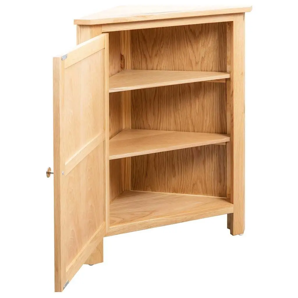 Corner Cabinet for Home 59x45x80 cm Brown Wooden Storage Unit