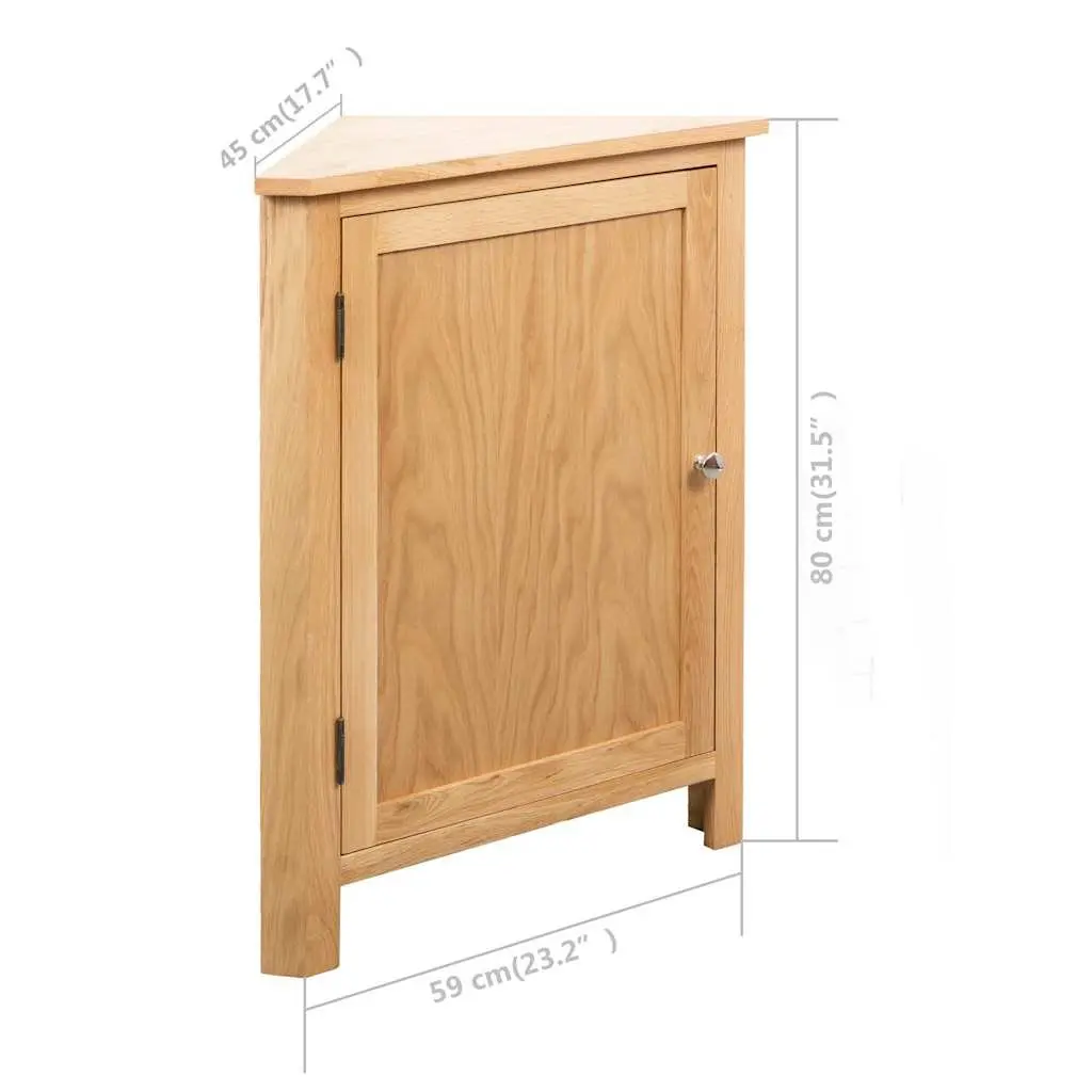 Corner Cabinet for Home 59x45x80 cm Brown Wooden Storage Unit
