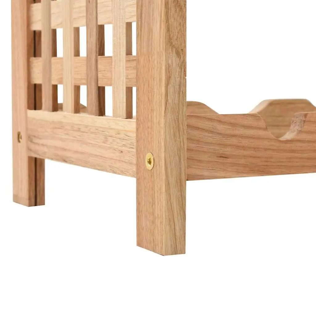 Wine Rack for 25 Bottles 5-Tier Solid Wood Storage Cabinet Home Furniture