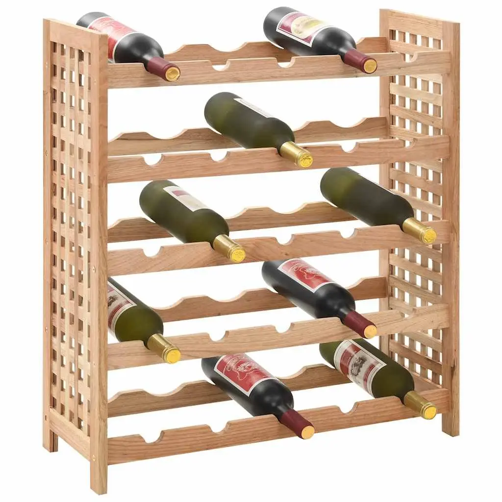Wine Rack for 25 Bottles 5-Tier Solid Wood Storage Cabinet Home Furniture