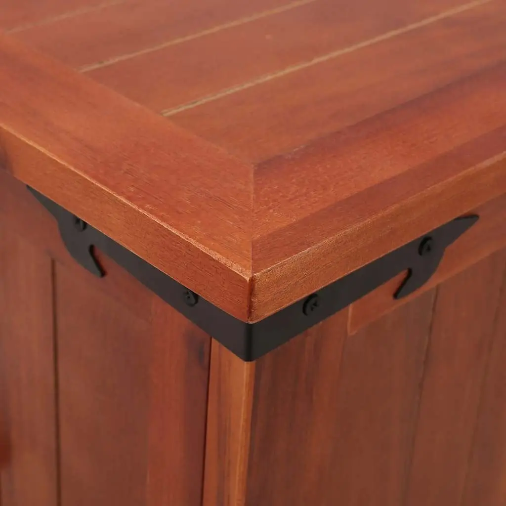 60x25x22cm Handmade Storage Chest in Brown Acacia