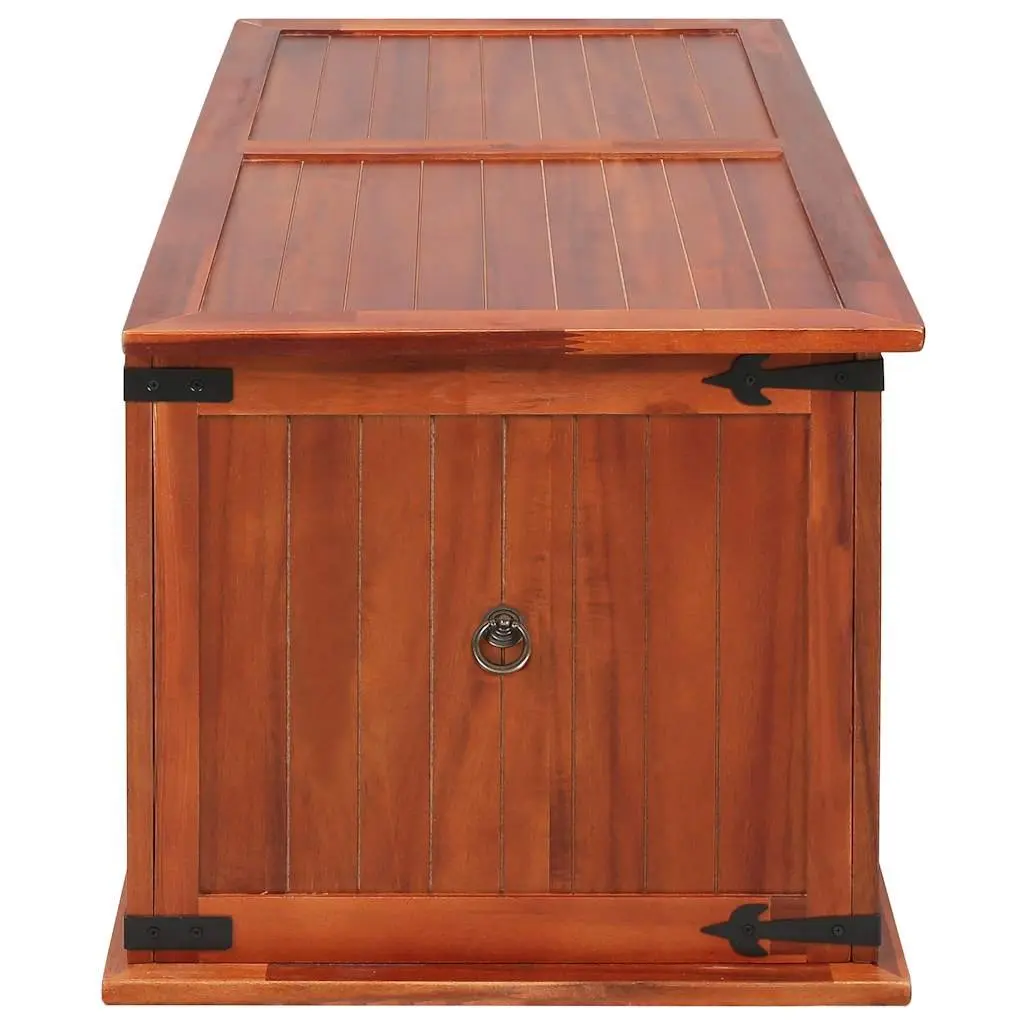 Storage Chest Solid Acacia Wood Brown 79x34x32cm Bedroom Living Room Furniture