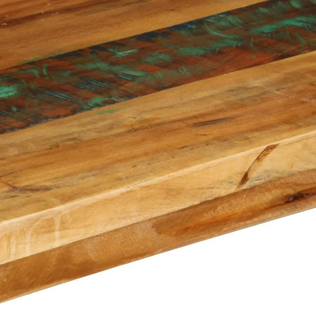 Console Table Living Room 120x35x76cm Solid Reclaimed Wood with Power-Coated Steel Frame